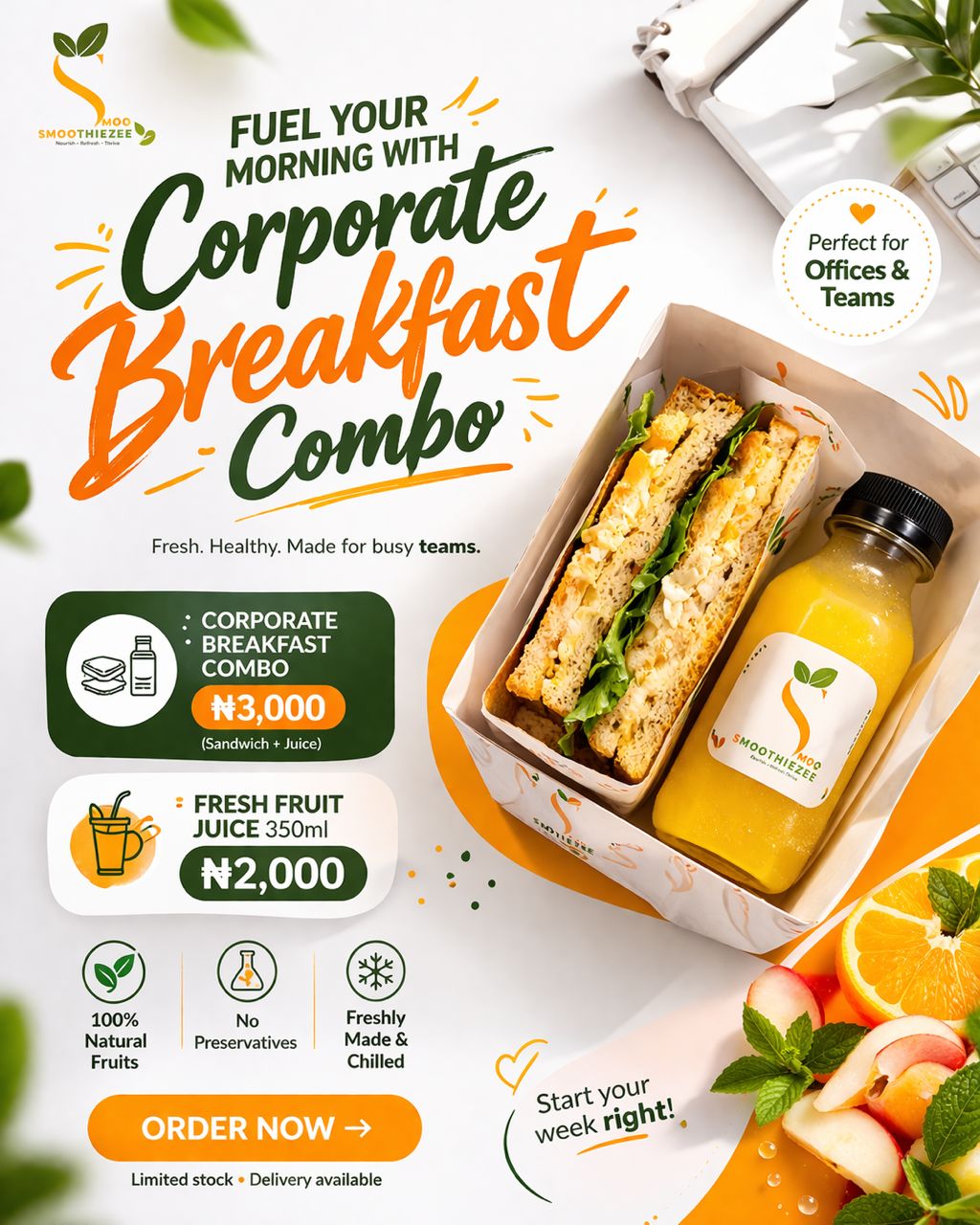 Breakfast & Juice Combo